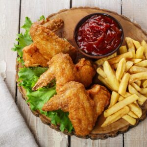 fűszeres ropogós sült csirkeszárnyak gyors étel fast food konyha online rendelés érmihályfalva valea lui mihai